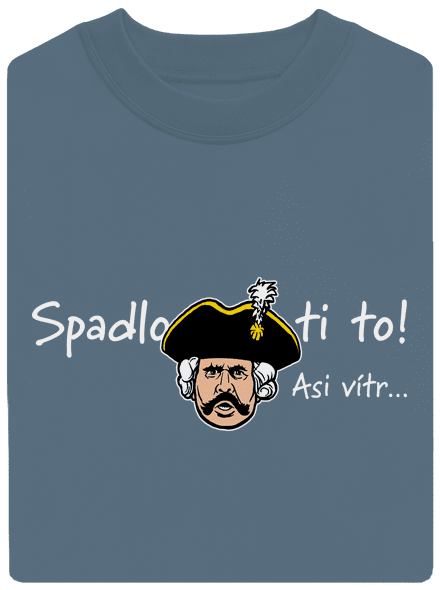 Spadlo ti to unisex mikina bez kapucne Nordic Blue