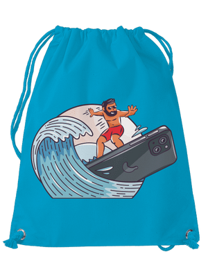 Som surfer vak Blue Atol