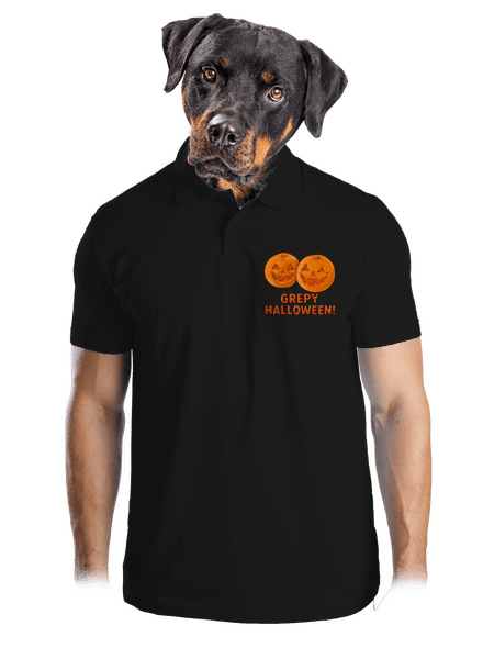 Grepy Halloween pánska polokošeľa Black