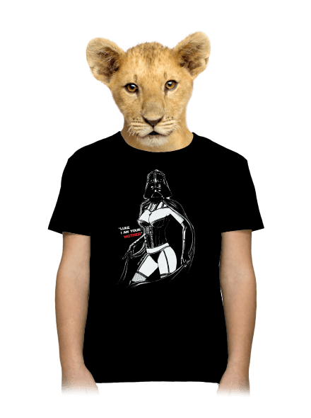 Mrs. Vader detské tričko Black