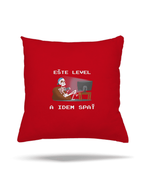 Ešte level vankúš Red