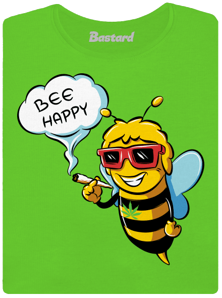 Bee happy dámske tričko Apple Green