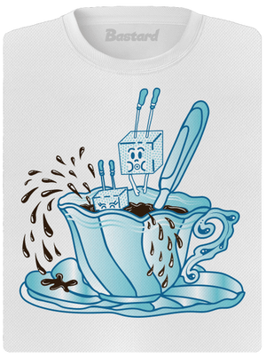 Cukroholik dámske športové tričko White