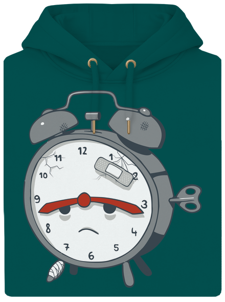 Budíček unisex mikina premium Emerald Green