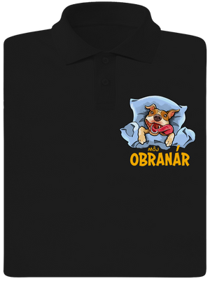 Môj obranár pánska polokošeľa Black