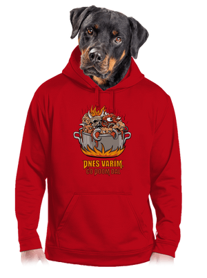 Čo Doom dal pánska mikina klokanka Red