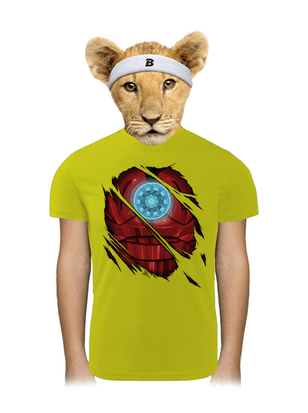 Ironman detské športové tričko Neon Yellow
