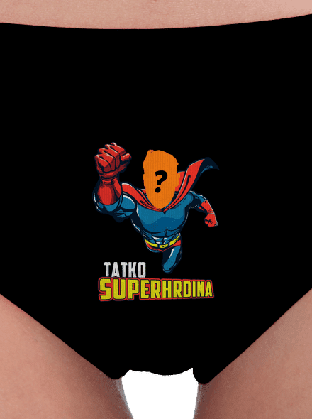 Tatko superhrdina dámske nohavičky Black
