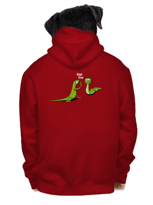 High Five pánska mikina na zips Red