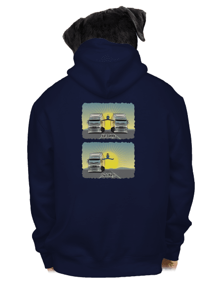 Chuck & Truck pánska mikina na zips Navy