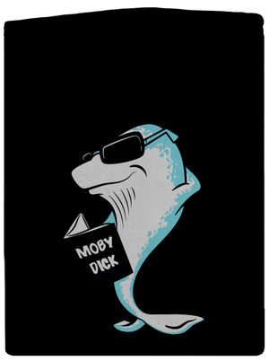 Moby Dick pánska mikina na zips Black