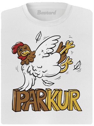 Parkur dámske športové tričko White