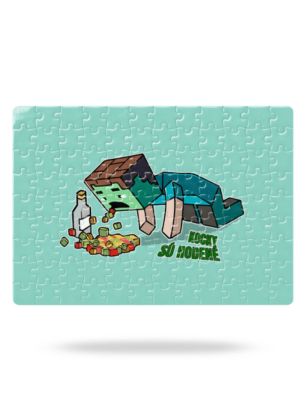 Kocky sú hodené puzzle White