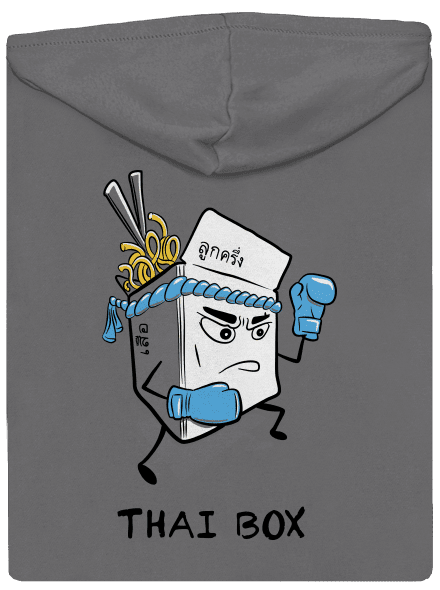 Thai box dámska mikina na zips Steel Gray