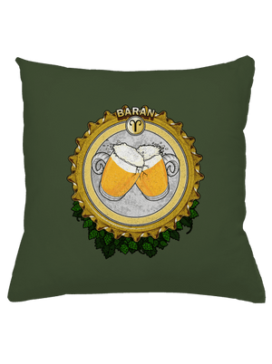 Pivný horoskop: Baran vankúš Olive Green