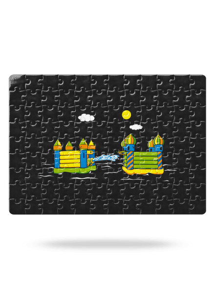 Dobytie hradu puzzle White