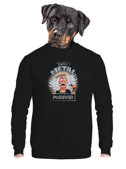 Heavy metal forever unisex mikina bez kapucne Black