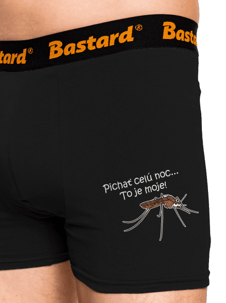 Komár s výdržou boxerky Black
