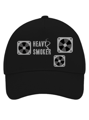 Heavy smoker šiltovka baseballka Black