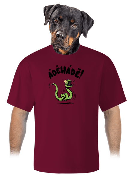 Ádéhádě unisex tričko oversized Garnet
