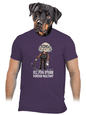 Neklidný bez piva pánske tričko Urban Purple