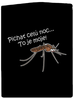 Komár s výdržou pánska mikina na zips Black