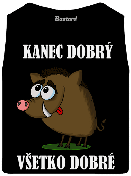 Kanec dobrý pánske tielko Black