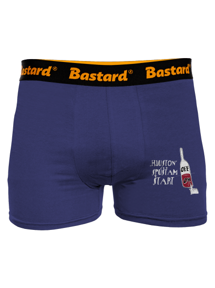 Hjuston, víno boxerky Blue Navy