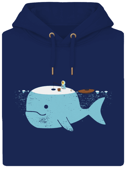 Rybárčenie unisex mikina premium Navy