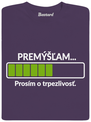 Premýšľam pánske tričko Urban Purple