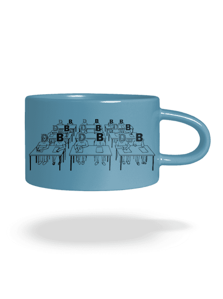 Cimrman: Debil, blbeček hrnček makronka Blue Macaron