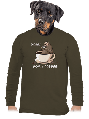 V presse pánske dlhý rukáv Urban Khaki