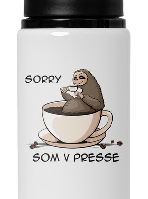 V presse flaša na vodu White