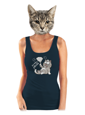 Macko a Micka dámske tielko klasické Navy