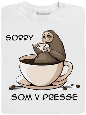 V presse pánske dlhý rukáv White