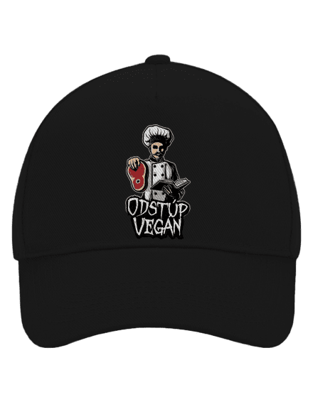 Odstup vegane šiltovka baseballka Black