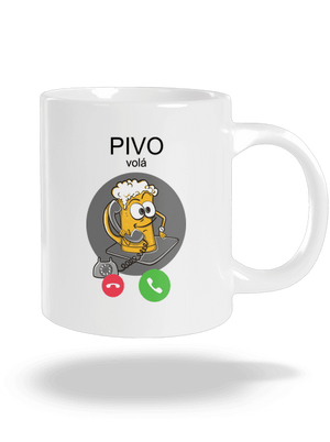 Pívo volá veľký hrnček White