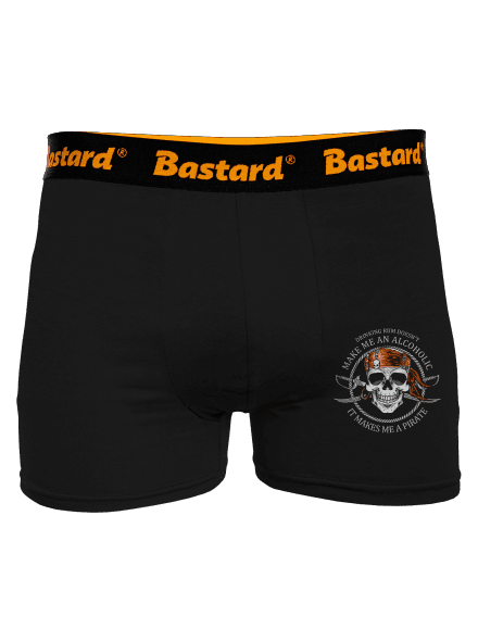 Pirát boxerky Black