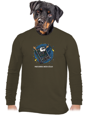 Padá server pánske dlhý rukáv Urban Khaki