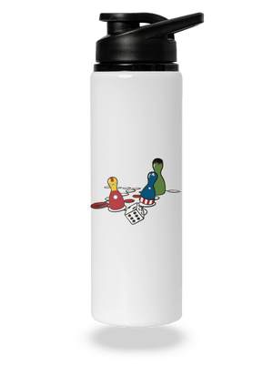 Superhrdina nehnevaj sa flaša na vodu White