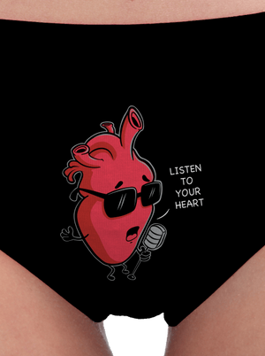Listen to your heart dámske nohavičky Black