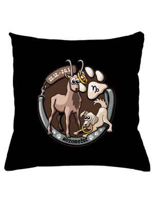 Psí horoskop: Kozorožec vankúš Black