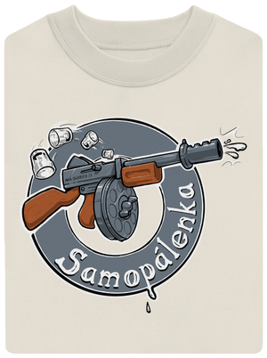 Samopálenka unisex mikina bez kapucne Off White