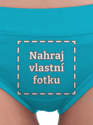 Vlastná potlač dámske nohavičky Turquoise