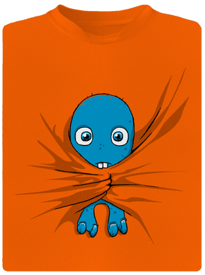 Bubák detské športové tričko Neon Orange