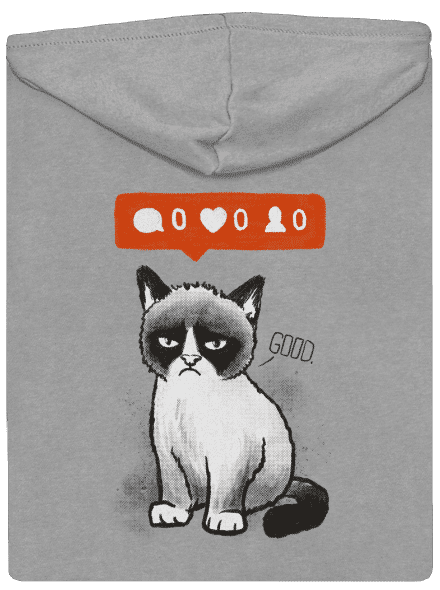 Grumpy pánska mikina na zips Light Melange