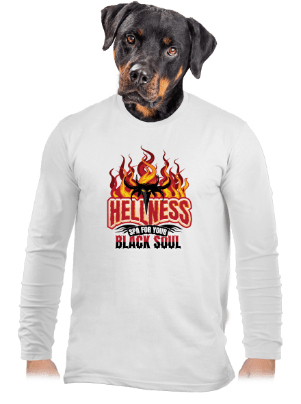 Hellness pánske dlhý rukáv White