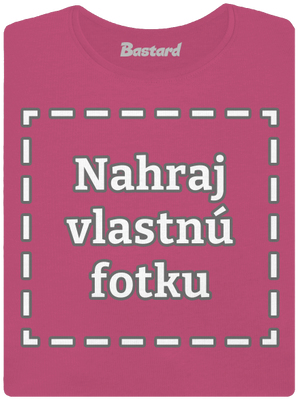 Vlastná potlač dámske tričko prémium Magenta