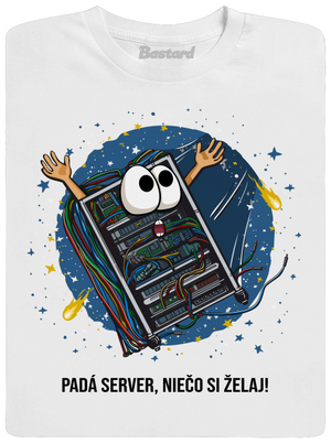 Padá server pánske dlhý rukáv White