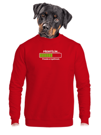unisex mikina bez kapucne